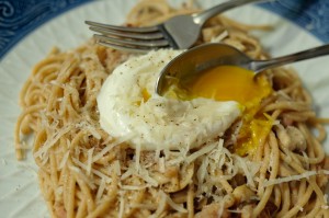 Spaghetti Carbonara Egg