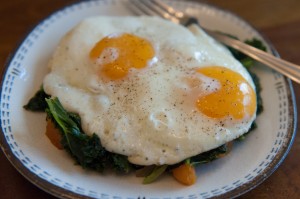 Kale Sweet Potato Eggs