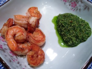 Shrimp with Cilantro Pesto resize