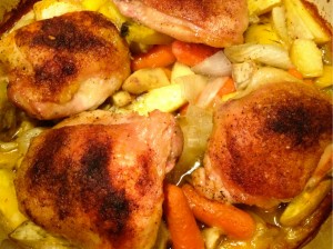 Maple-Roasted Chicken and Vegetables resize